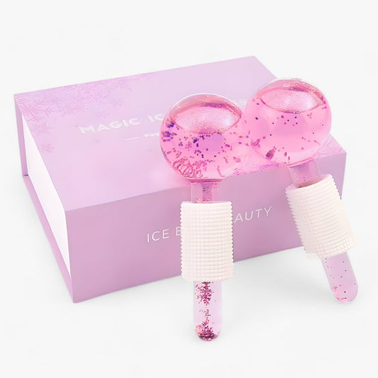 BeautyCool | Kristallkühlkugeln - Energiemassage für Gesicht & Augen, 2 Stück/Box