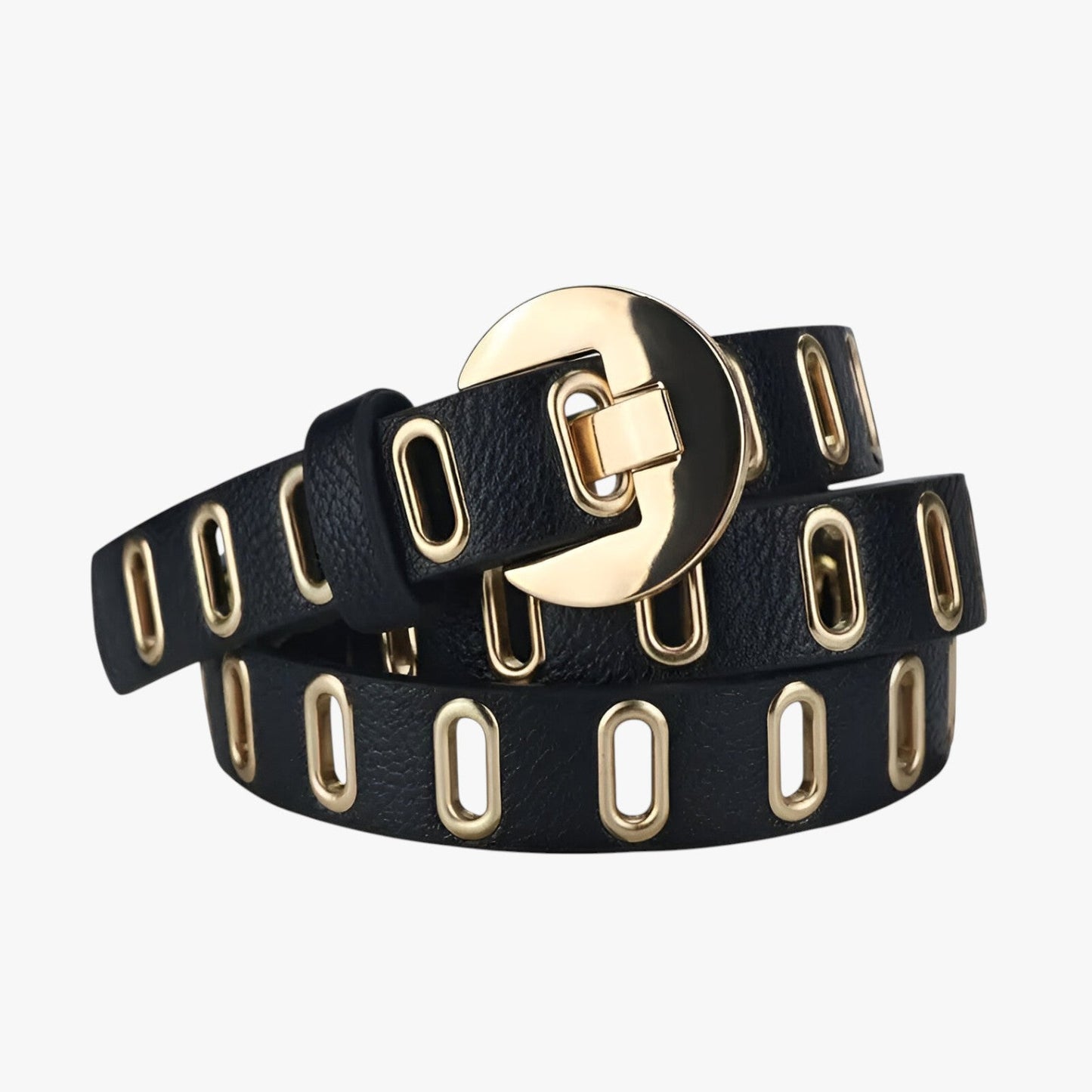 Ellie | Verstellbarer Grunge-Gürtel für Damen im Punk-Stil mit Edelstahl-Schnalle