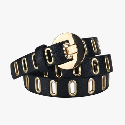 Ellie | Verstellbarer Grunge-Gürtel für Damen im Punk-Stil mit Edelstahl-Schnalle