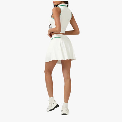 Monique | Stil und Unterstützung – Damen-Tennisset aus 2 Teilen mit gepolstertem Top