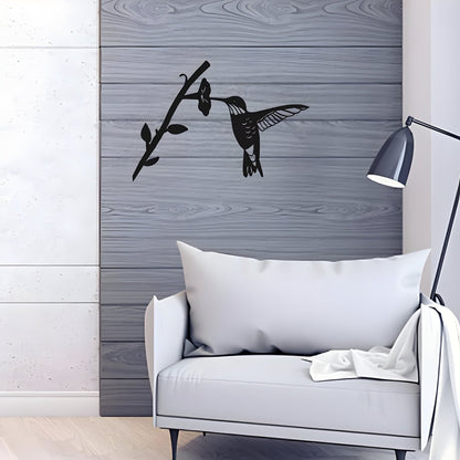 Gartendekoration | Metallvogel-Silhouette – Kunst im Hintergarten