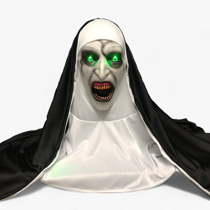 LED Nonnenmaske - Gruseliges Halloween-Outfit