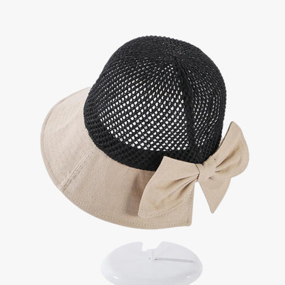 Jesse | Gästeshut aus Häkelmaterial mit faltbarem Schleifen-Details und atmungsaktiv