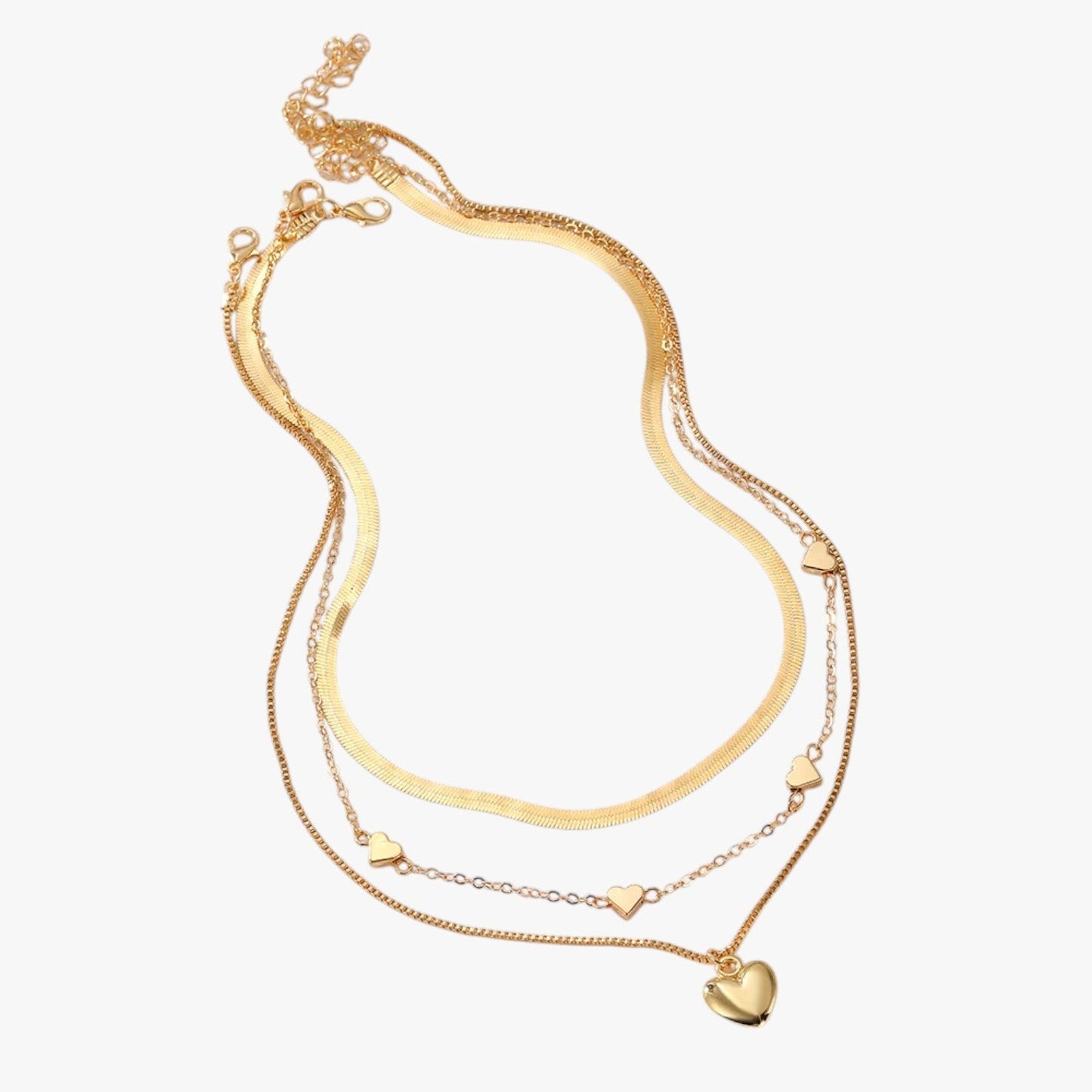 Isabelle | Eleganza a strati - Die Kette mit Herz, die dein Outfit zum Leuchten bringt