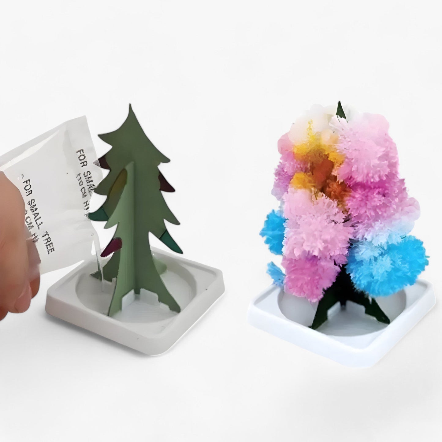 Magischer Weihnachtsbaum aus Kristall - Wissenschaftliche und festliche Dekoration