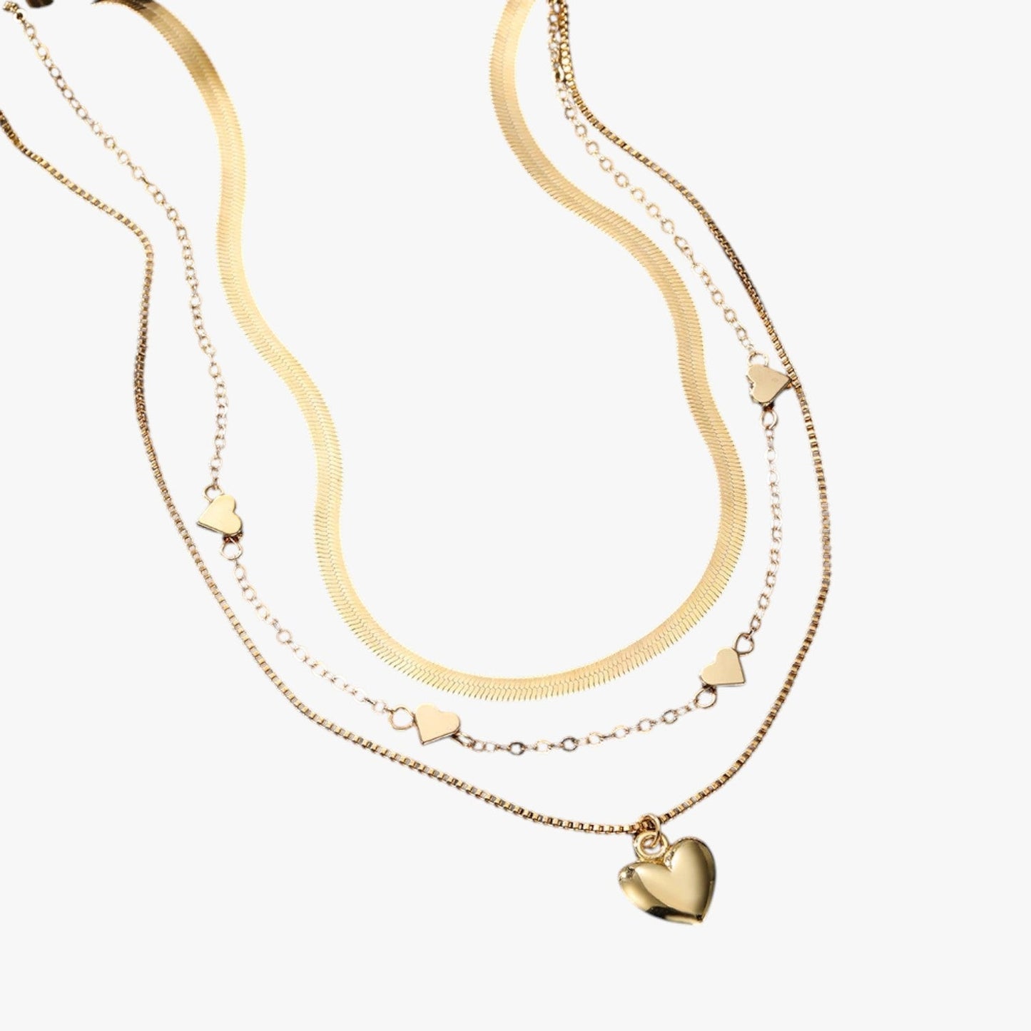 Isabelle | Eleganza a strati - Die Kette mit Herz, die dein Outfit zum Leuchten bringt