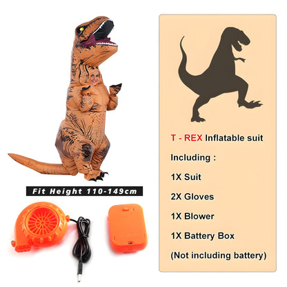 Aufblasbares T-Rex Kostüm - Spaß für Kinder und Erwachsene