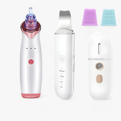 SkinScrub Pro | Ultraschall-Gesichtsspatel - Werkzeug zur Gesichtsstraffung und Entfernung von Mitessern