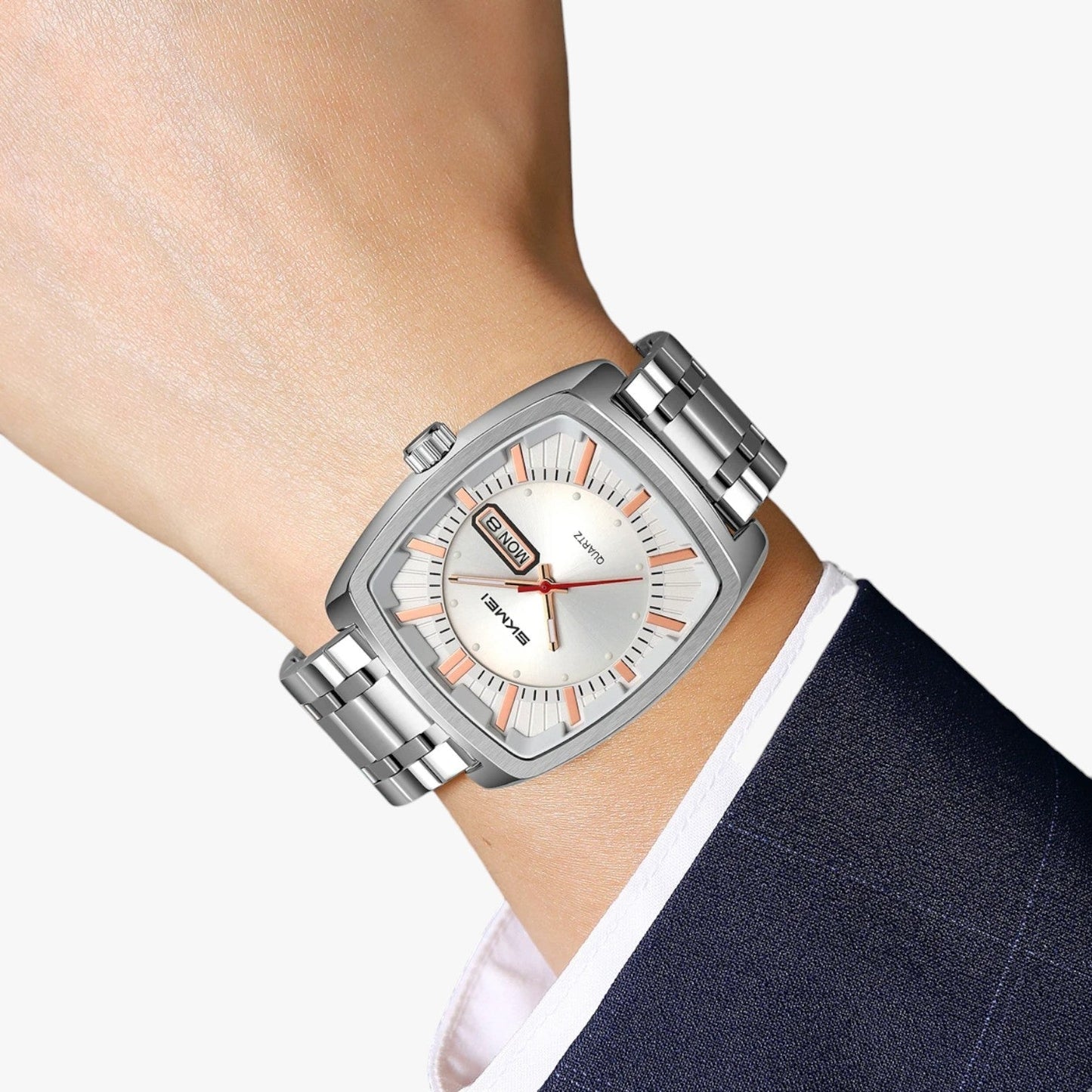 Alfred | Herrenarmbanduhr wasserdicht mit Datum und lumineszierendem Zifferblatt