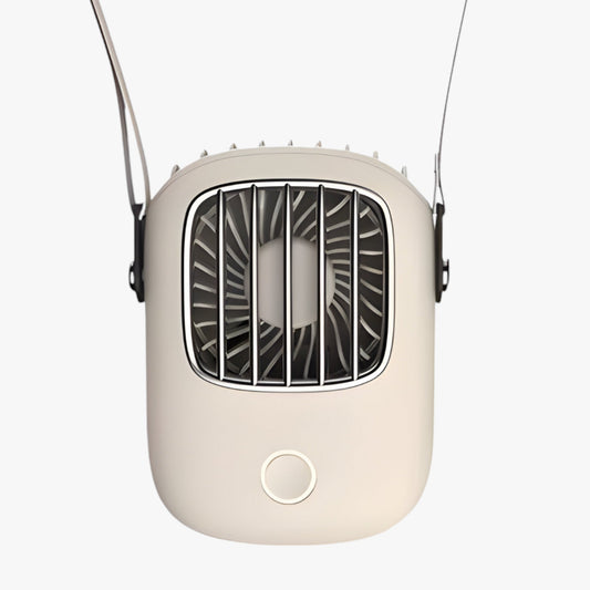 Tragbarer Nacken- und Deckenventilator - Wiederaufladbare Kühlung mit LED-Licht