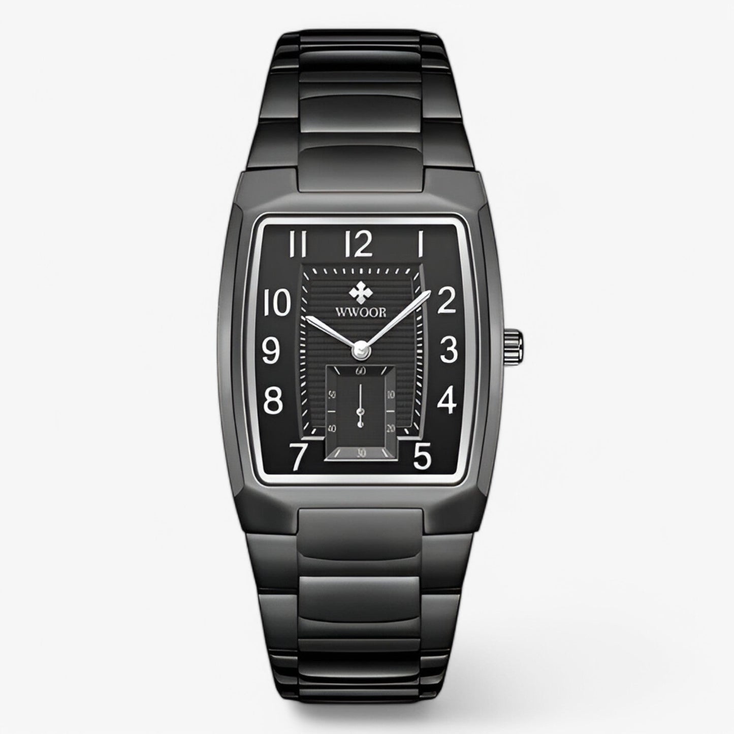 Rashid | Luxuriöse quadratische Edelstahluhr