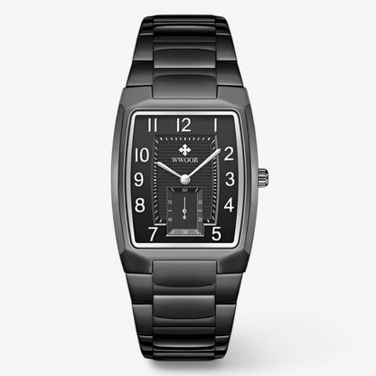 Rashid | Luxuriöse quadratische Edelstahluhr