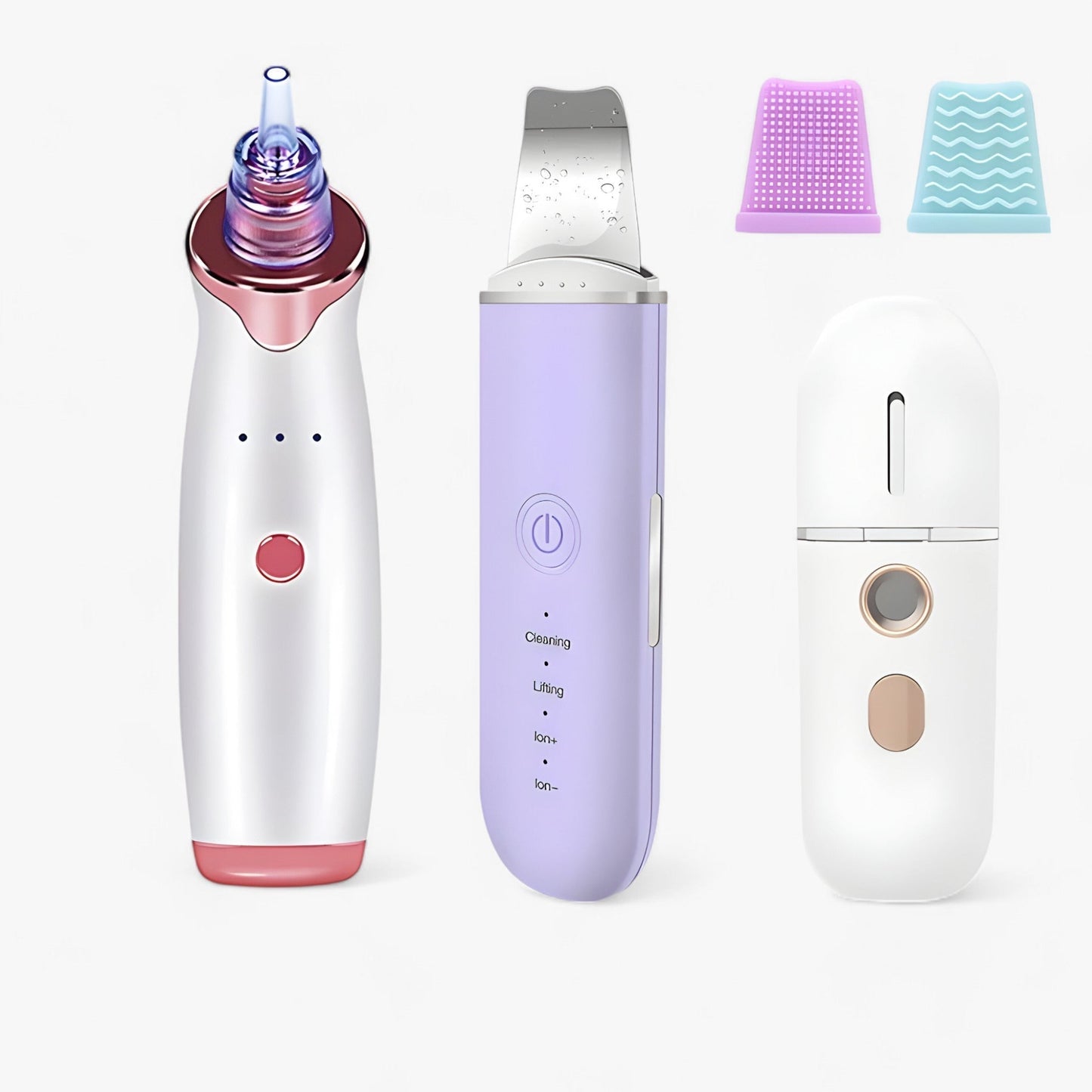 SkinScrub Pro | Ultraschall-Gesichtsspatel - Werkzeug zur Gesichtsstraffung und Entfernung von Mitessern