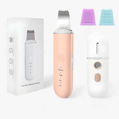 SkinScrub Pro | Ultraschall-Gesichtsspatel - Werkzeug zur Gesichtsstraffung und Entfernung von Mitessern