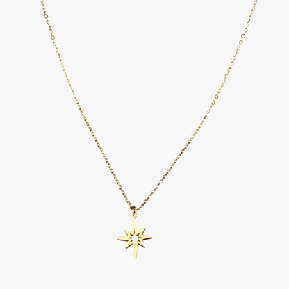 Lilith | Elegante Halskette mit Sternanhänger aus Edelstahl