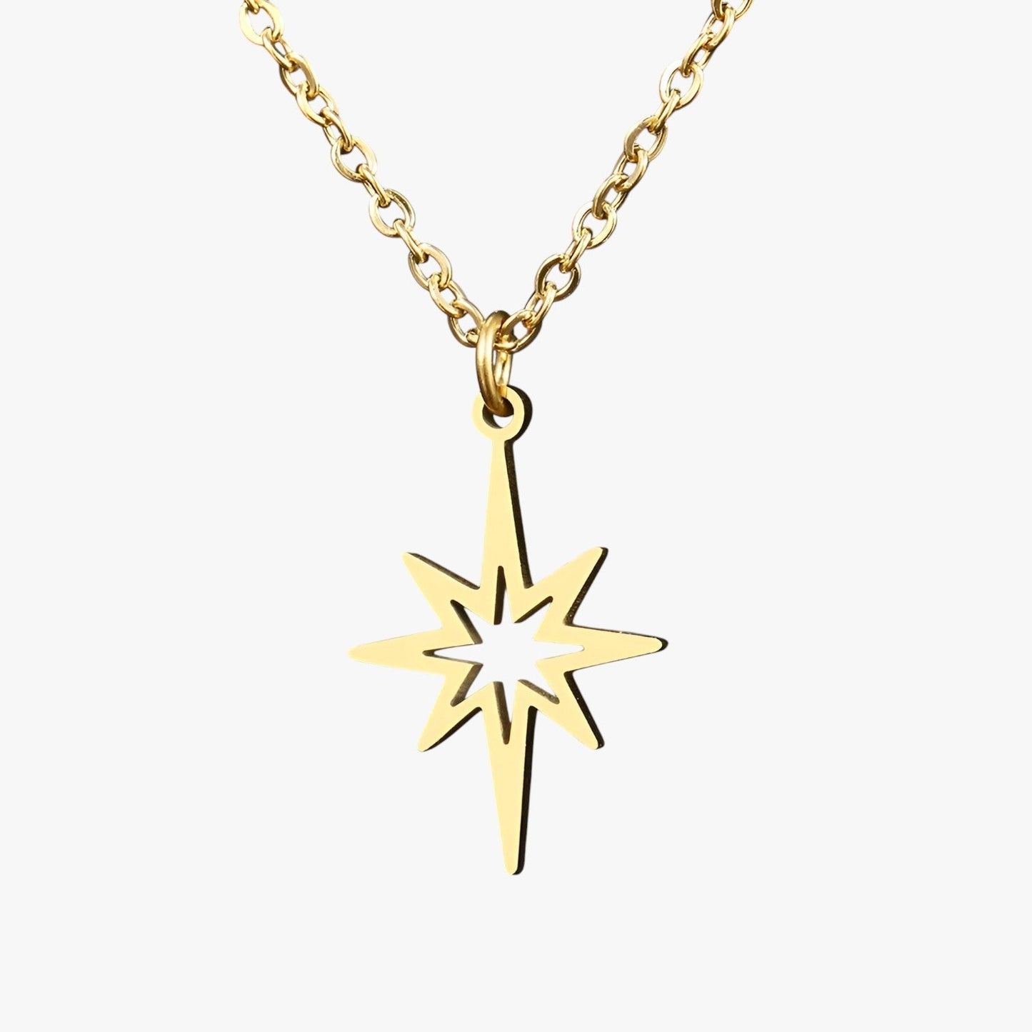 Lilith | Elegante Halskette mit Sternanhänger aus Edelstahl