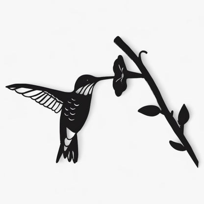 Gartendekoration | Metallvogel-Silhouette – Kunst im Hintergarten