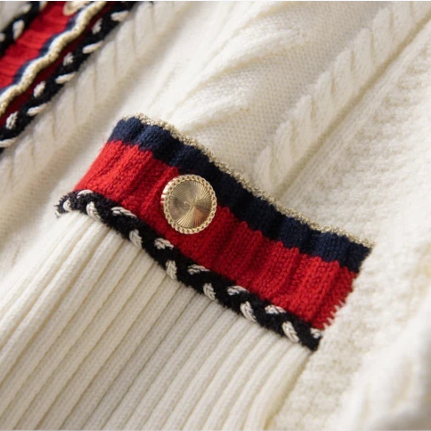 Grace | Damen-Retro-Cardigan mit V-Ausschnitt, weich, oversized und elegant