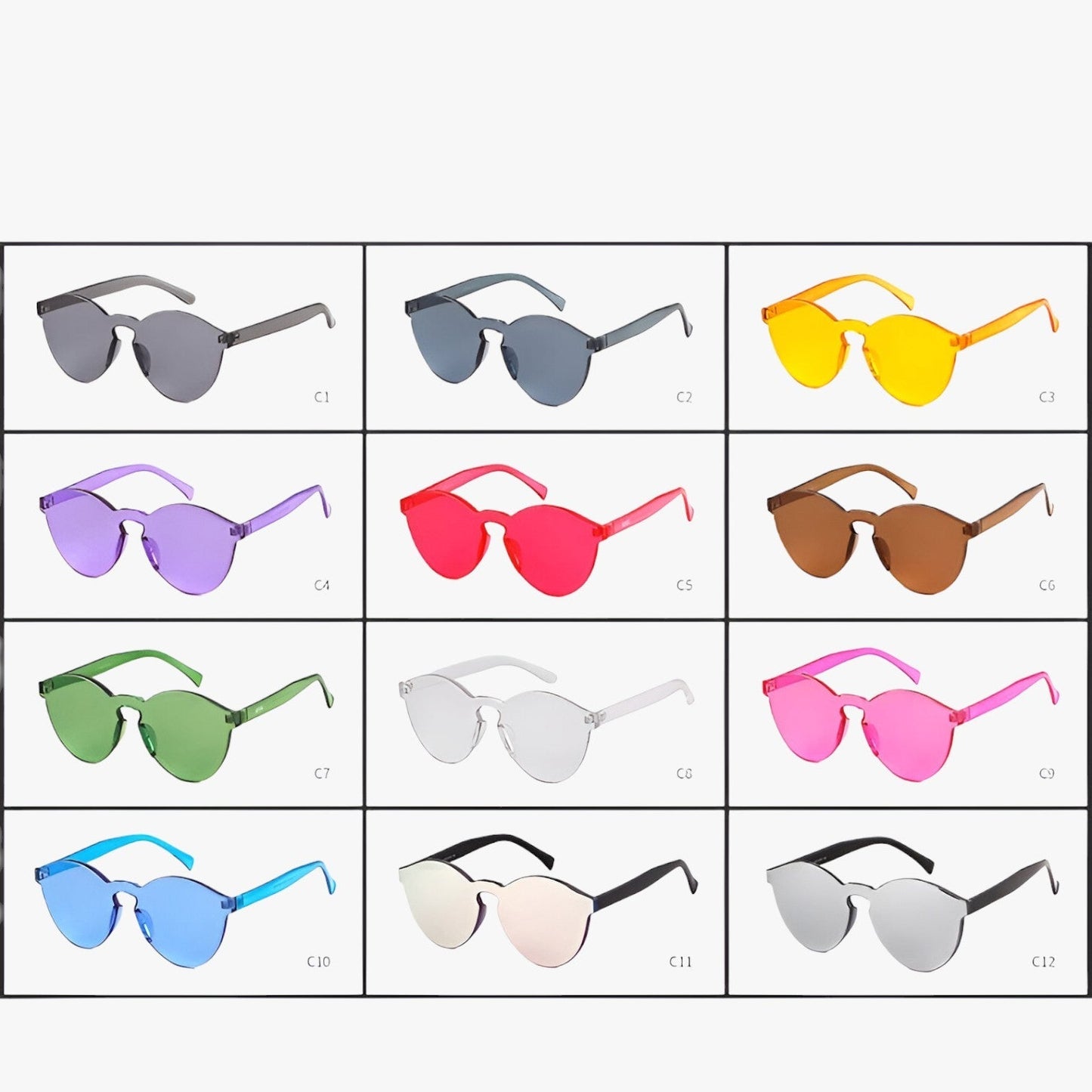 Skylar | Runde retro drahtlose Sonnenbrille