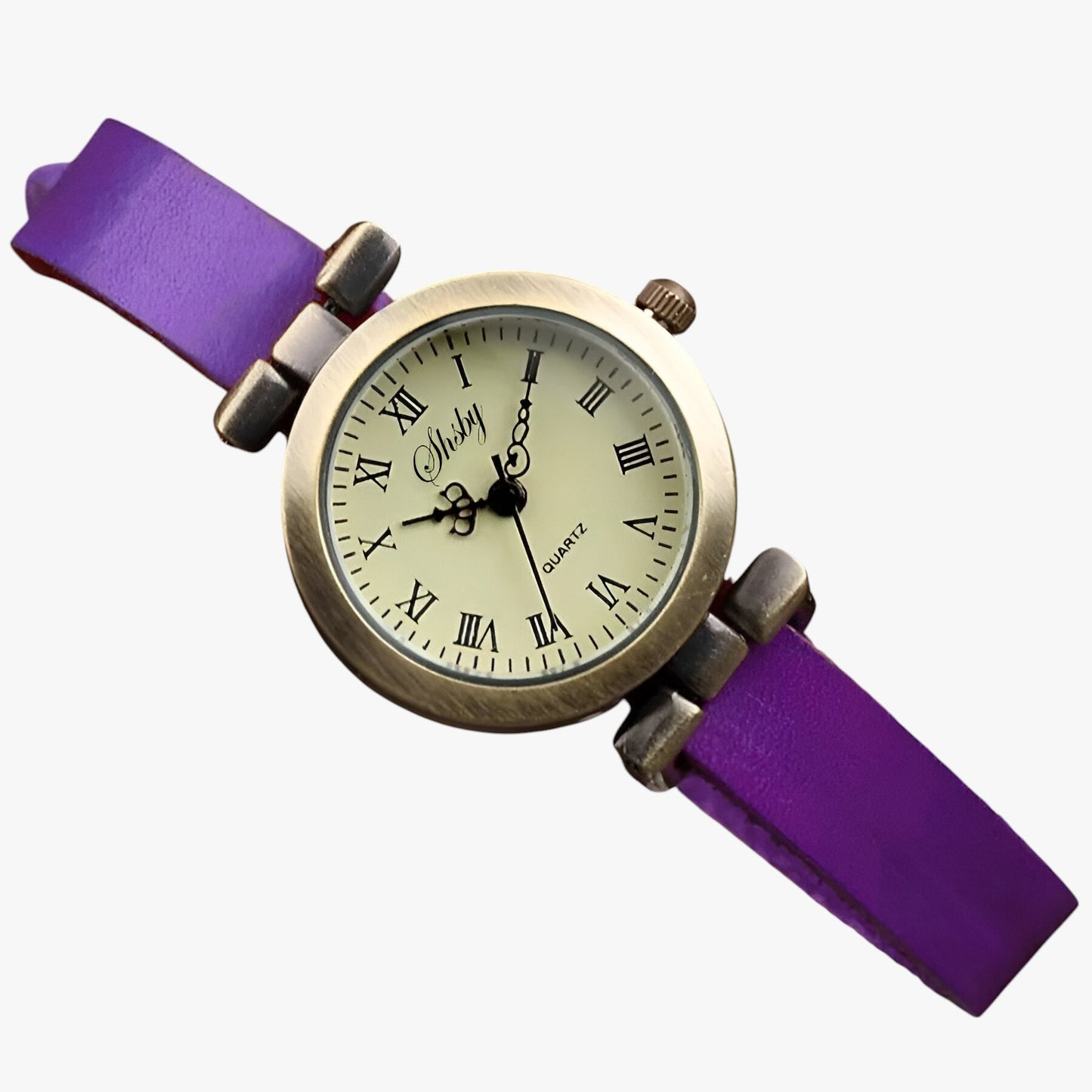 Kimber | Damenarmbanduhr Shsby Eleganza Vintage aus Leder für den Abend