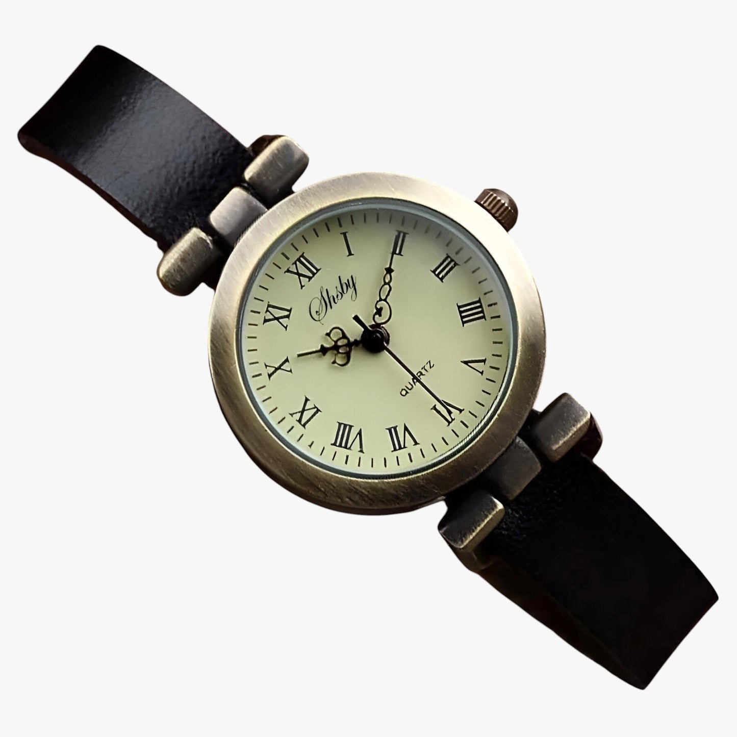 Kimber | Damenarmbanduhr Shsby Eleganza Vintage aus Leder für den Abend