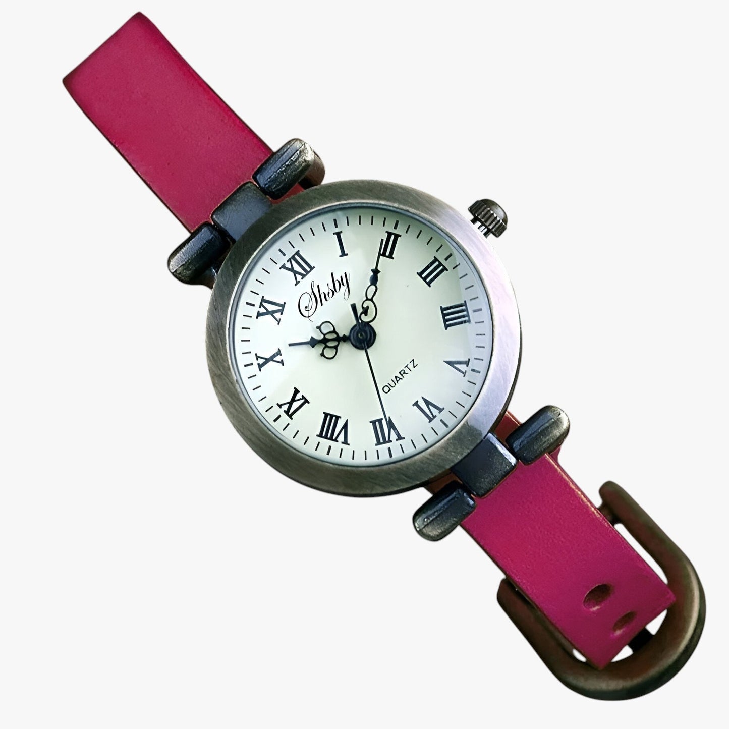 Kimber | Damenarmbanduhr Shsby Eleganza Vintage aus Leder für den Abend