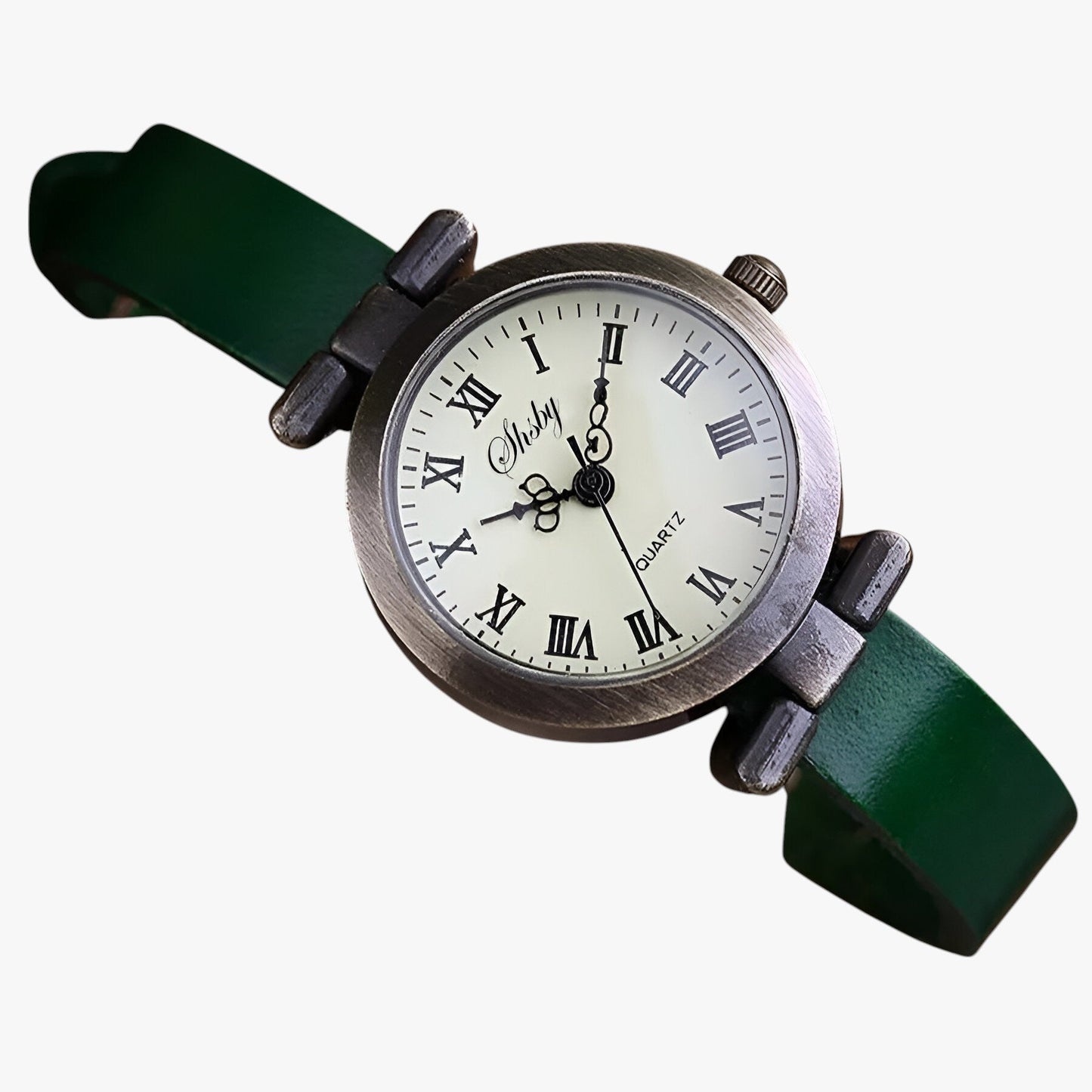 Kimber | Damenarmbanduhr Shsby Eleganza Vintage aus Leder für den Abend