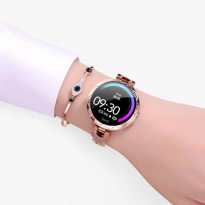 GlamFit | Smartwatch - Elegant, wasserdicht und in der Lage, den Fortschritt der Fitness zu verfolgen