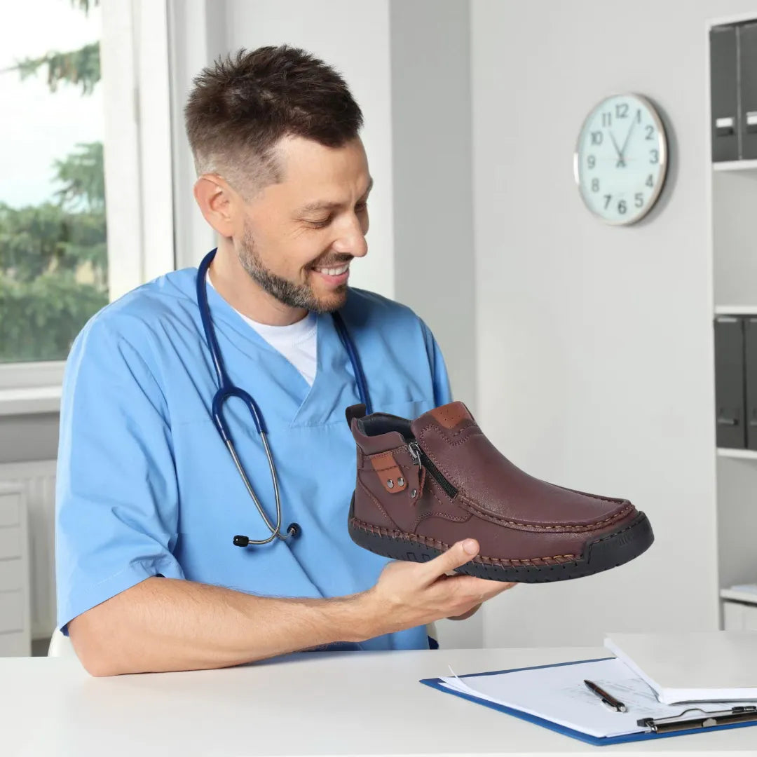 Ergonomische Leder-Schuhe zur Schmerzlinderung