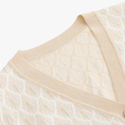 Alora | Damen-Pailletten-Cardigan: atmungsaktive Eleganz und lässiger Stil