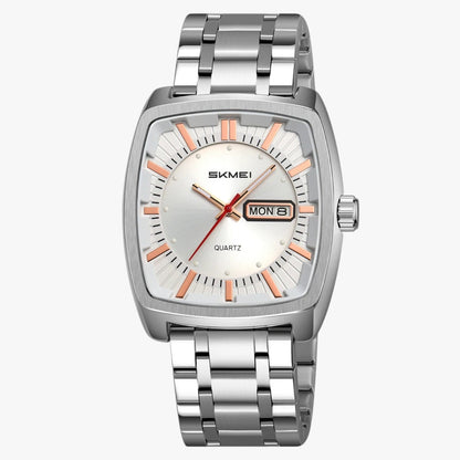 Alfred | Herrenarmbanduhr wasserdicht mit Datum und lumineszierendem Zifferblatt