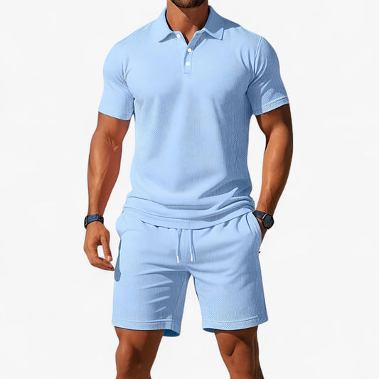 Adrian | Atmungsaktives Sommer-Polo-Set für Herren