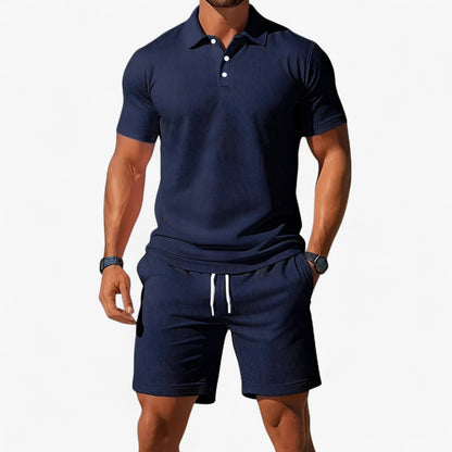 Adrian | Atmungsaktives Sommer-Polo-Set für Herren