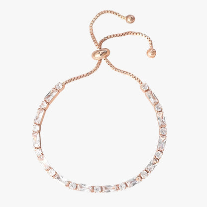 Valerie | Geometrisches Armband Roségold mit Zirkonia Elegantes Geschenk für Damen