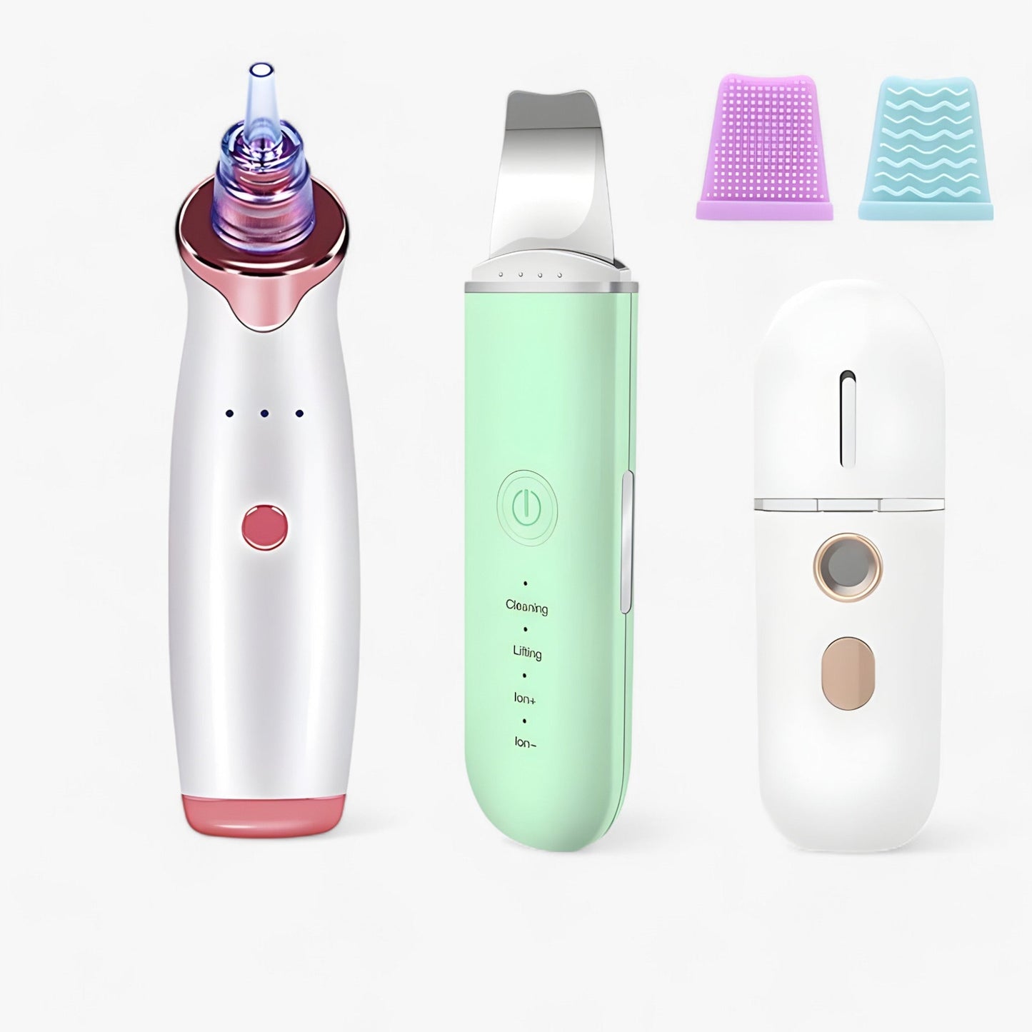 SkinScrub Pro | Ultraschall-Gesichtsspatel - Werkzeug zur Gesichtsstraffung und Entfernung von Mitessern