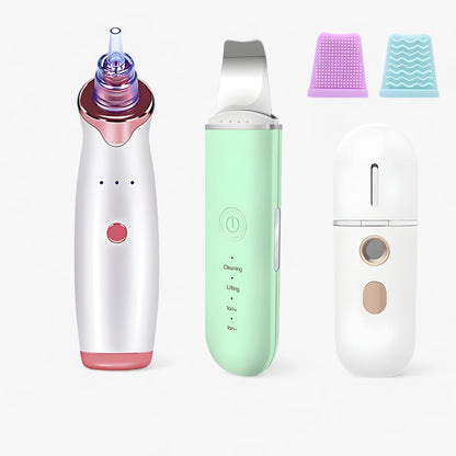 SkinScrub Pro | Ultraschall-Gesichtsspatel - Werkzeug zur Gesichtsstraffung und Entfernung von Mitessern