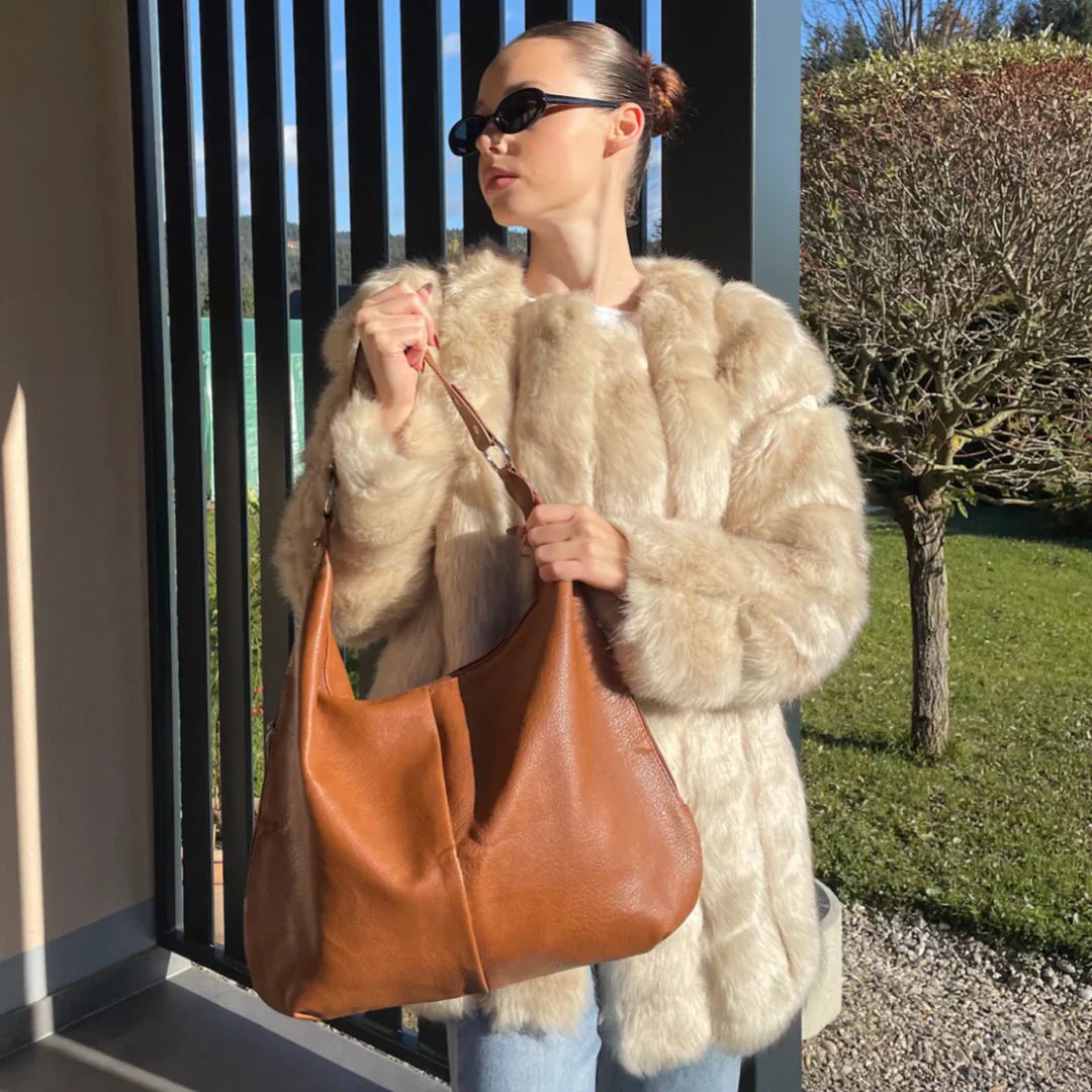 Kaia Vegane Leder Hobo Tasche