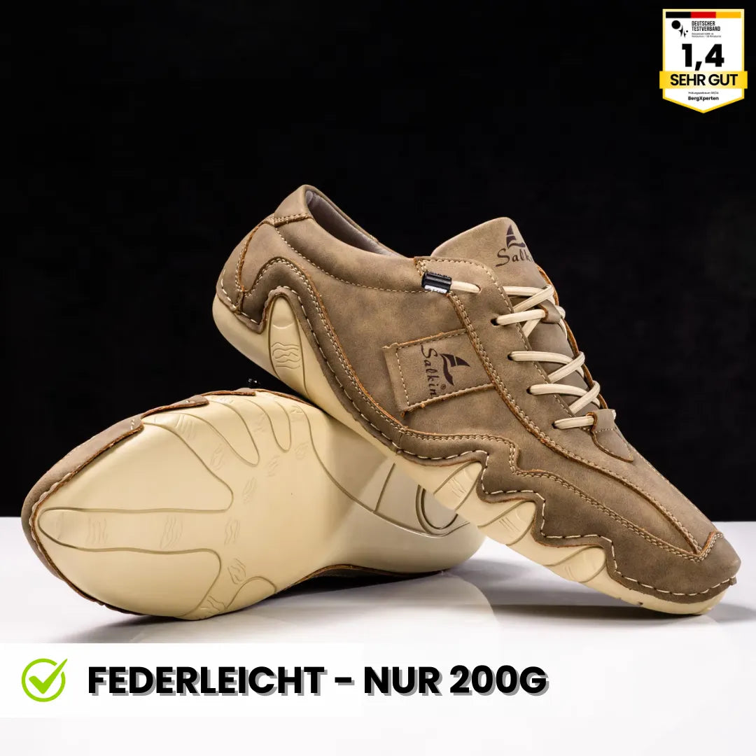 Ibex - ergonomischer, schmerzlindernder & wasserdichter Leder-Barfußschuh - Sonderaktion 1+1 Gratis