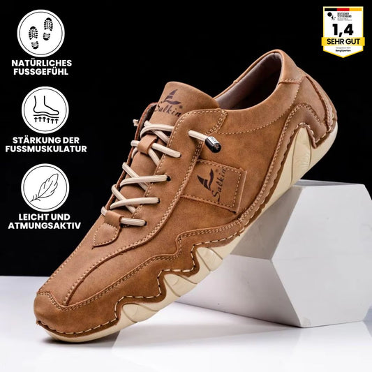 Ibex - ergonomischer, schmerzlindernder & wasserdichter Leder-Barfußschuh für sicheres, gelenkschonendes Gehen für Senioren