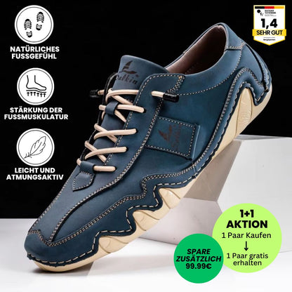 Ibex - ergonomischer, schmerzlindernder & wasserdichter Leder-Barfußschuh - Sonderaktion 1+1 Gratis