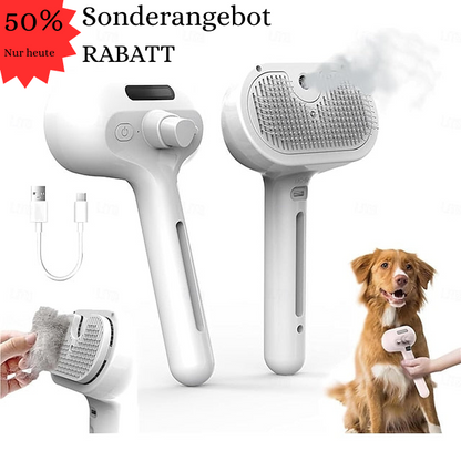 FluffSteam™ – Die weichste Dampfbürste für Ihr Haustier