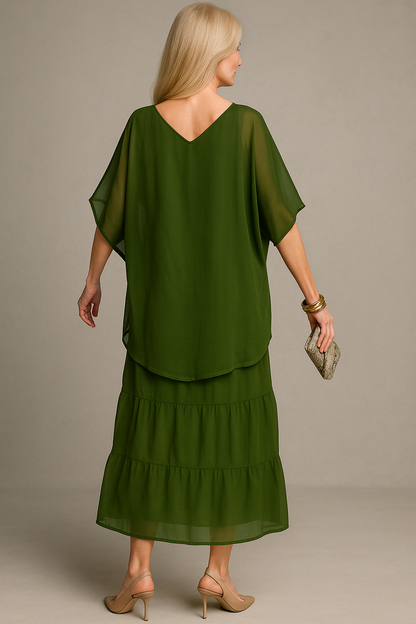 Palma | Maxikleid Damen Festlich A-Linie Elegantes Kleid