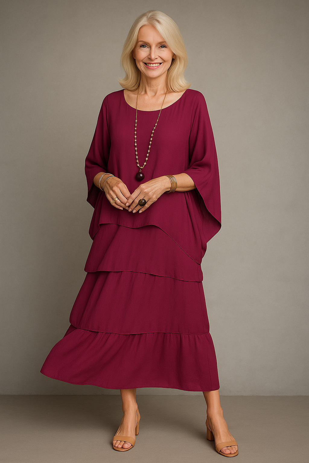 Palma | Maxikleid Damen Festlich A-Linie Elegantes Kleid