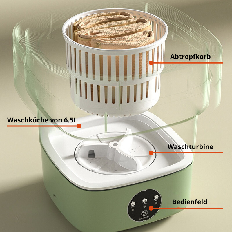WashMate™ - Tragbare Mini-Waschmaschine
