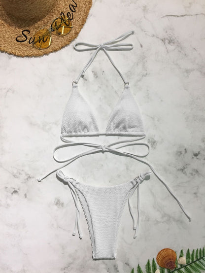 Aqua Bloom™  - Zweiteiliges Bikini-Set mit Metallring