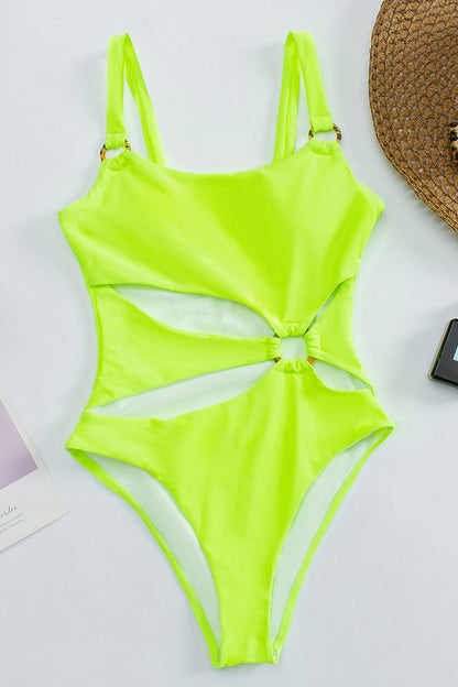 Ocean Whisper™ - Einteiliger Badeanzug mit Ringausschnitt