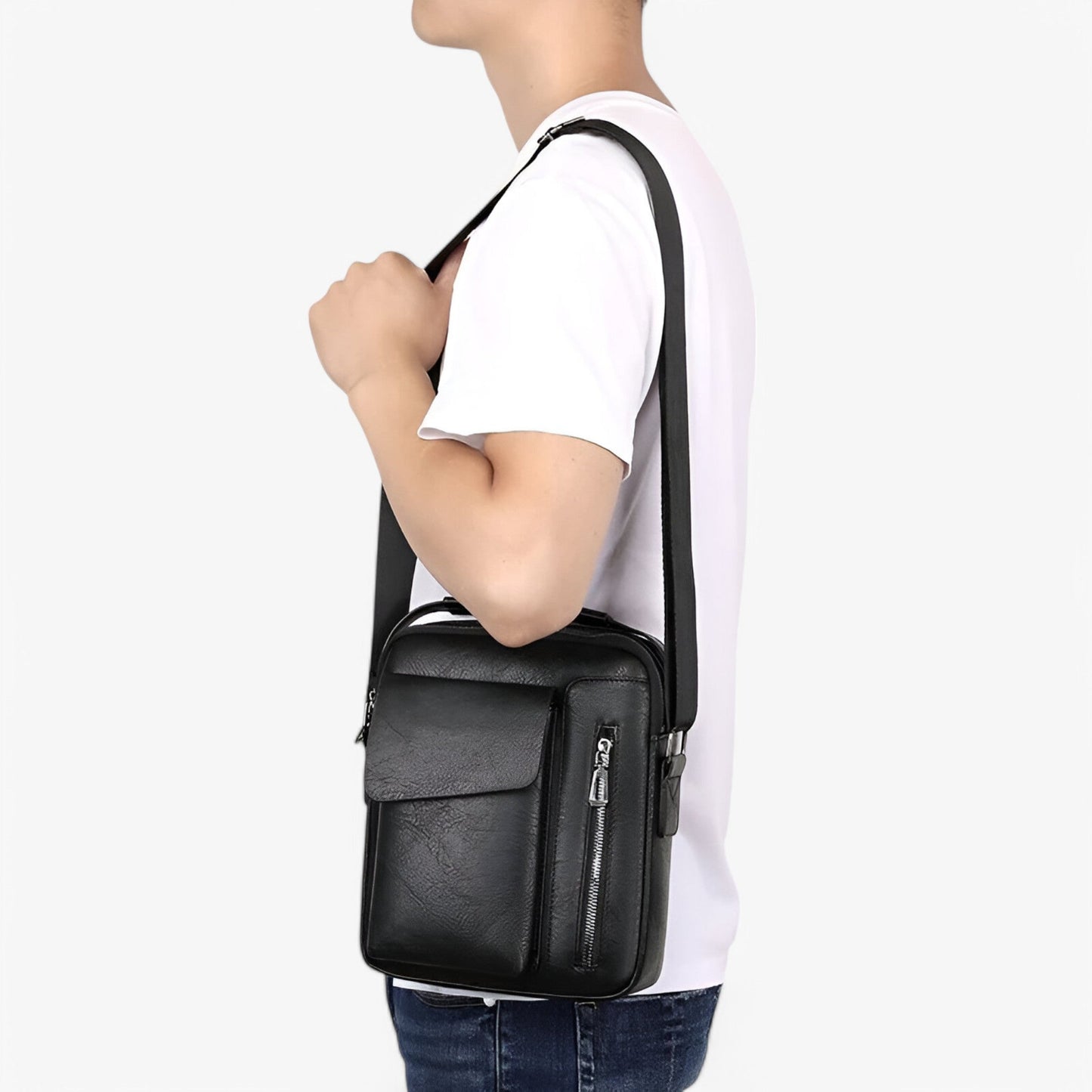 Prestige™ – Luxus Leder Schultertasche für Stil und Funktionalität