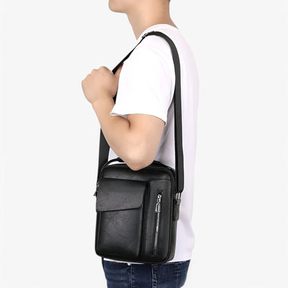 Prestige™ – Luxus Leder Schultertasche für Stil und Funktionalität