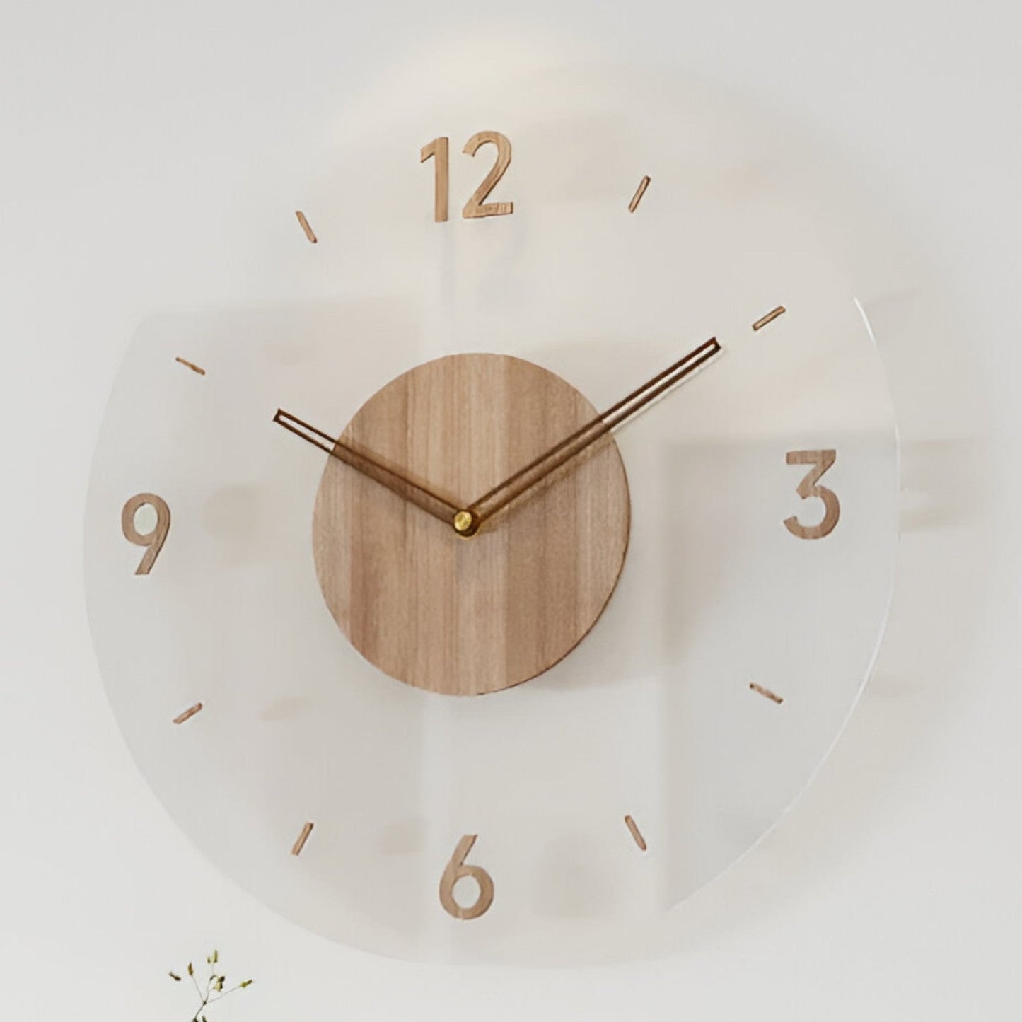 Nordische Stille | 14 Zoll Massivholz Wanduhren - Fügt Eleganz zu jedem Raum hinzu