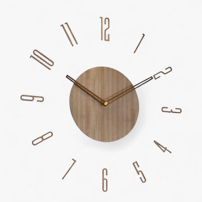 Nordische Stille | 14 Zoll Massivholz Wanduhren - Fügt Eleganz zu jedem Raum hinzu